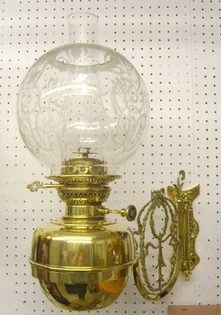 fig 1. Pair of Victorian Oil Lamps