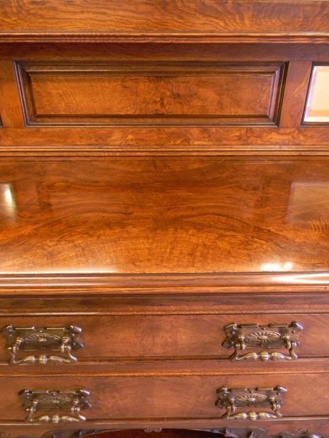 fig 2. Antique Victorian Oak Sideboard Dresser
