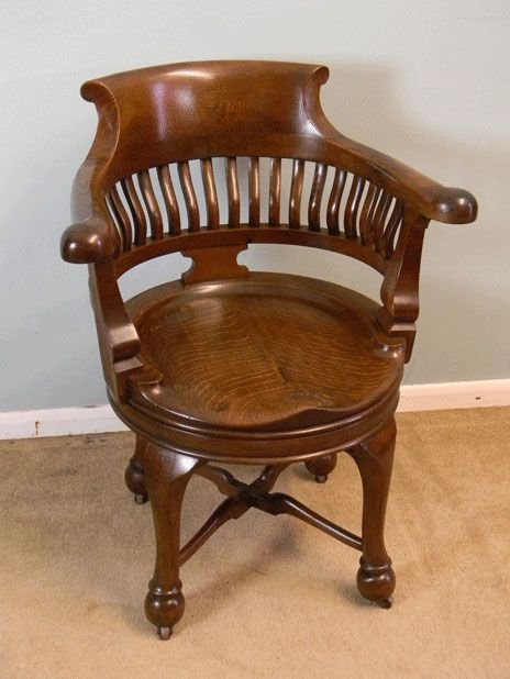 Antique Quality Revolving Office Desk Chair