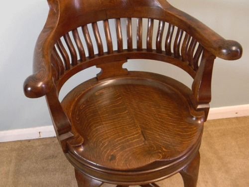 fig 2. Antique Quality Revolving Office Desk Chair