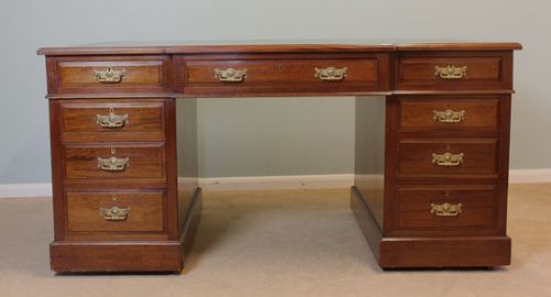 fig 1. Antique Pedestal Desk