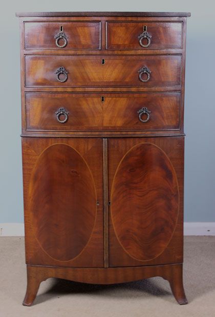 Antique Chest of Drawers with Cupboard Under