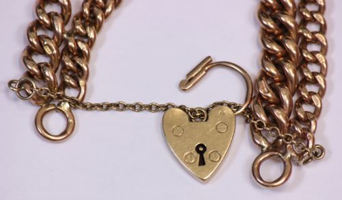fig 1. Antique Rose Gold Bracelet.