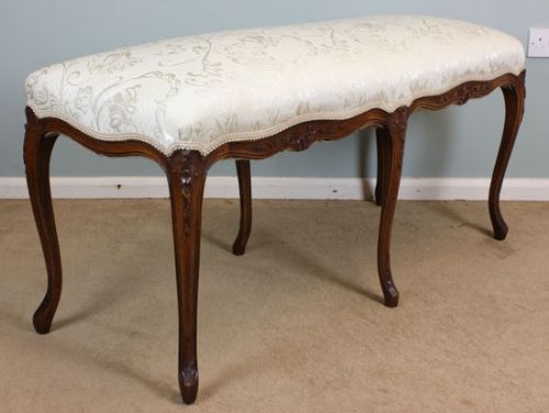 Antique Large Stool, Window Seat,