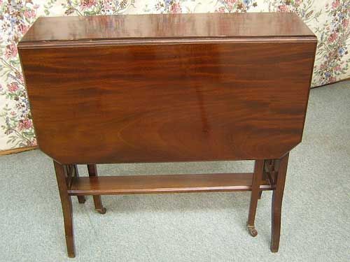 Antique Edwardian Mahogany Sutherland Table, Side Table,