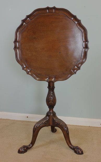 Antique Mahogany Tripod Table, Occasional Table,