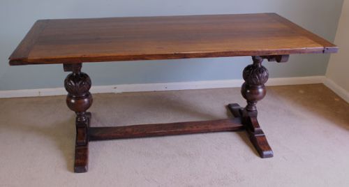 Antique Oak Refectory Dining Table,