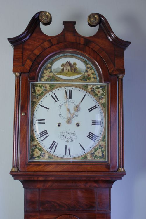 Antique 19th Century Longcase Grandfather Clock, Upwell Norfolk.