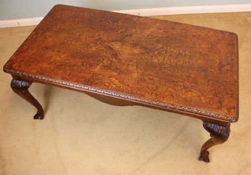Walnut Queen Anne Style Coffee Table