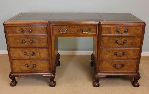 Antique Walnut Kneehole Desk