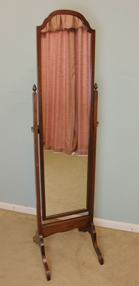Antique Mahogany Cherval Dressing Mirror