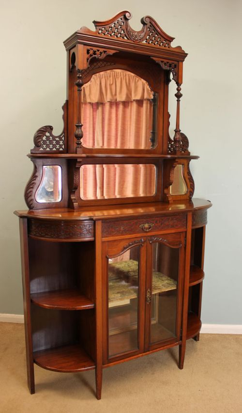 Antique Mirror Back Sideboard, Cabinet