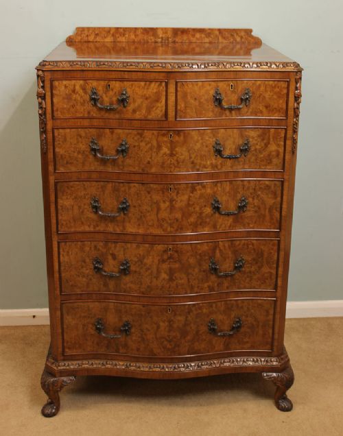 Quality Antique Burr Walnut Chest of Drawers