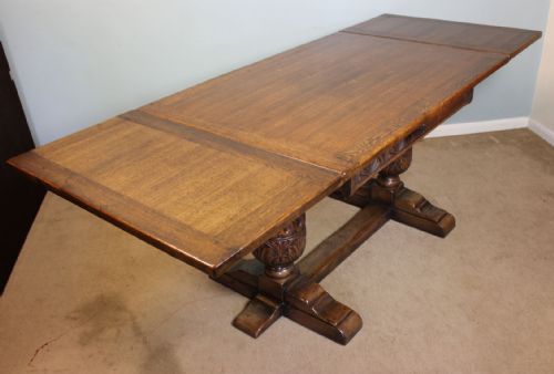 Antique Draw Leaf Farmhouse Kitchen Dining Table