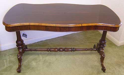 Antique Victorian Shaped Rosewood Centre Table