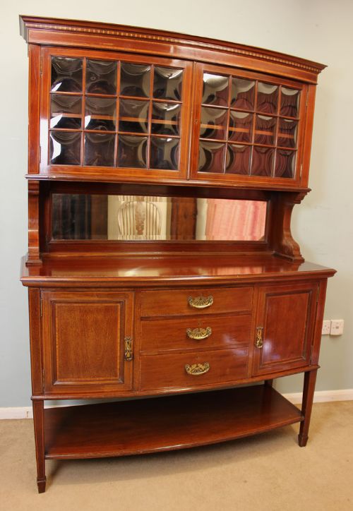 Antique Mahogany Inlaid Sideboard,