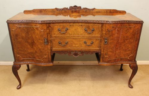 Antique Walnut  Queen Anne Style Sideboard
