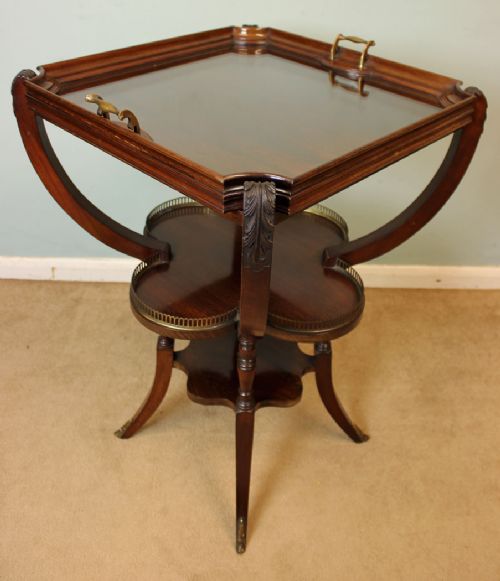 Antique Mahogany Butlers Tray / Table