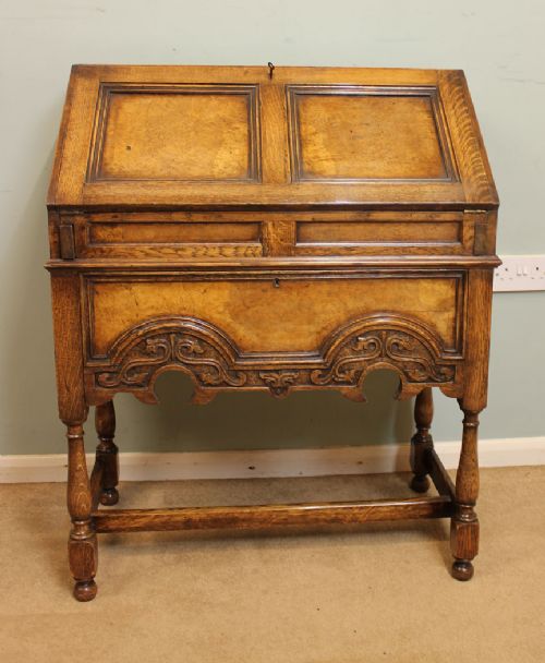 Antique Oak Bureau, Writing Desk