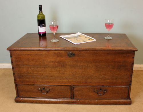 Antique Victorian Oak Mule Chest / Coffer/ Coffee Table,