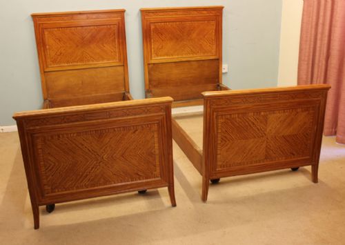 Pair Antique Edwardian Single Beds