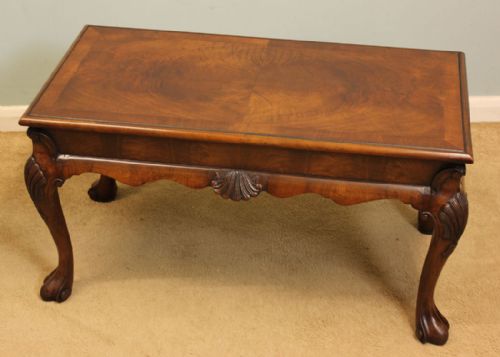 Antique Figured Walnut Coffee Table,