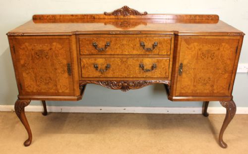 Antique Burr Walnut Sideboard