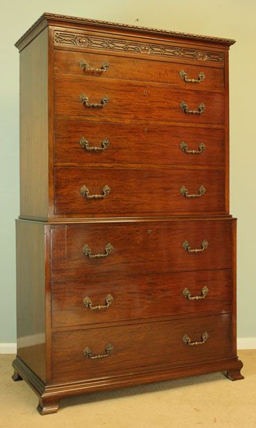 Antique Mahogany Chest on Chest / Tallboy