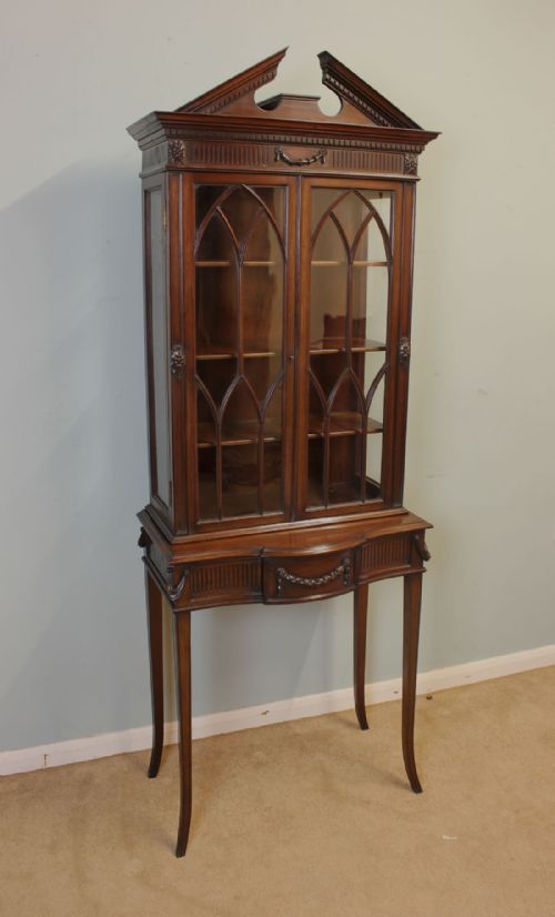 Antique Edwardian Mahogany Display Cabinet