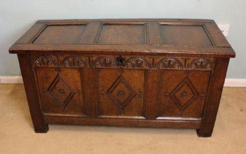 Antique 18th Century Oak Coffer