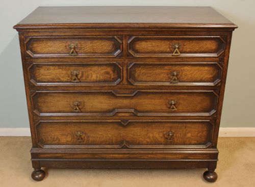 Antique Edwardian Oak Chest of Drawers