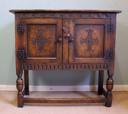 Antique Oak Cupboard, Dresser Base