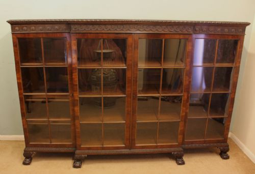 Antique Large Mahogany Bookcase,