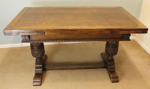Oak Refectory Draw Leaf Dining Table