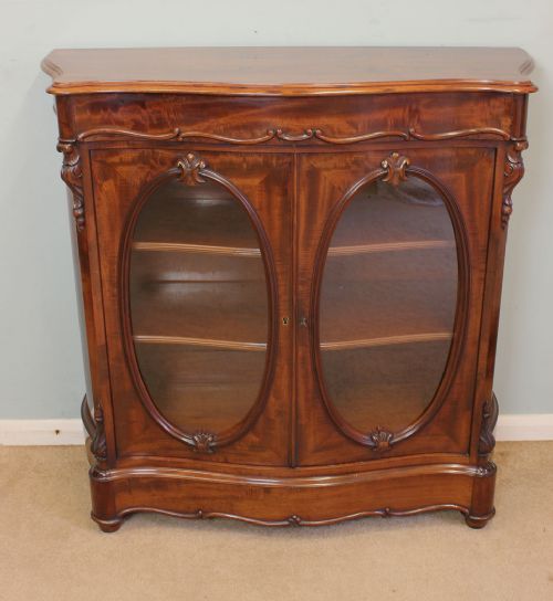 Mahogany Victorian Chiffonier Bookcase / Display Cabinet,