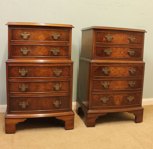 A Matched Pair Bedside Chest of Drawers