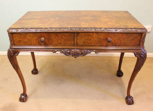 Quality Burr Walnut Side Table