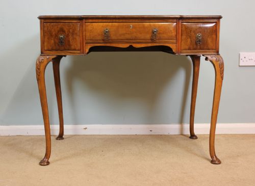 Figured Walnut Writing Desk / Table