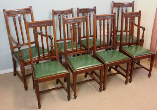 Set Eight Mahogany Dining Chairs