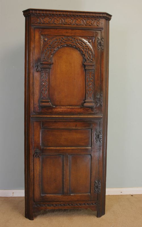 Oak Corner Cupboard