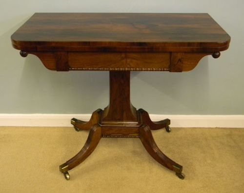 Antique Card Games Table,