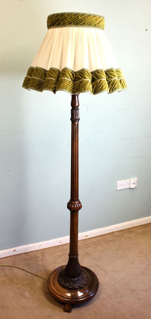 Quality Walnut Standard Lamp