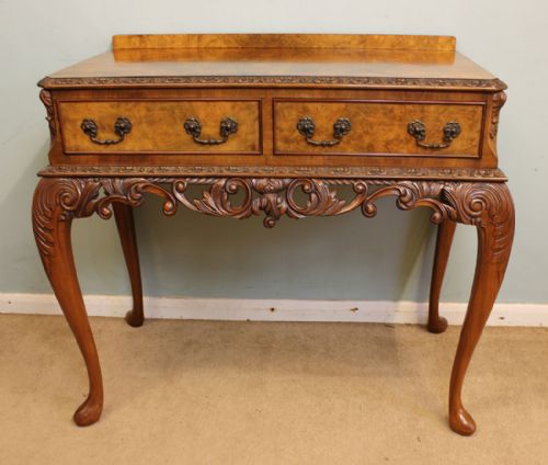 Burr Walnut Side Table / Hall / Console Table