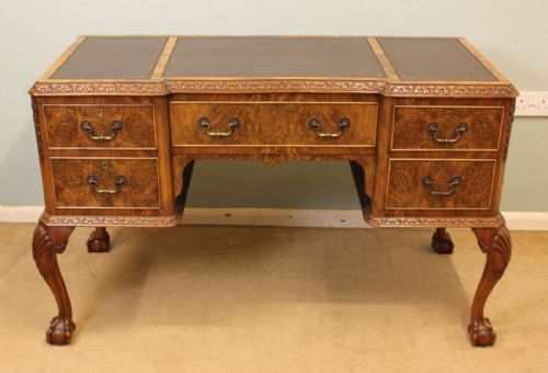Burr Walnut Writing Desk