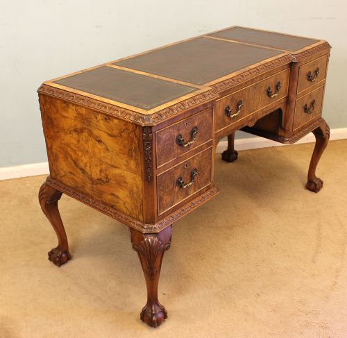 fig 2. Burr Walnut Writing Desk