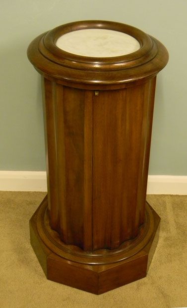 Victorian Cylinder Mahogany Bedside Cupboard / Cabinet