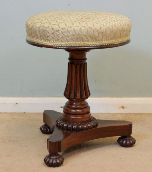 Antique 19th Century Piano / Dressing Table Stool