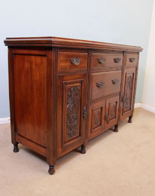 fig 1. Antique Mahogany Sideboard Dresser Base