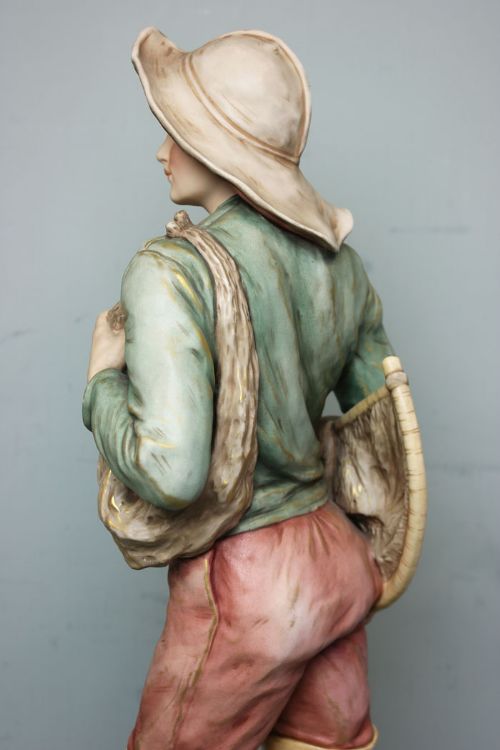 fig 2. Antique Royal Dux Figure of Fisherman
