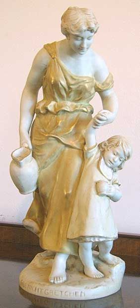 Large Austrian Figure of Mother and Child